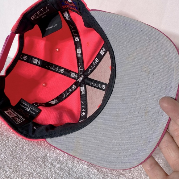 New Era Hot Pink Toronto Blue Jays Snap Back Baseball Cap Hat - Picture 5 of 16